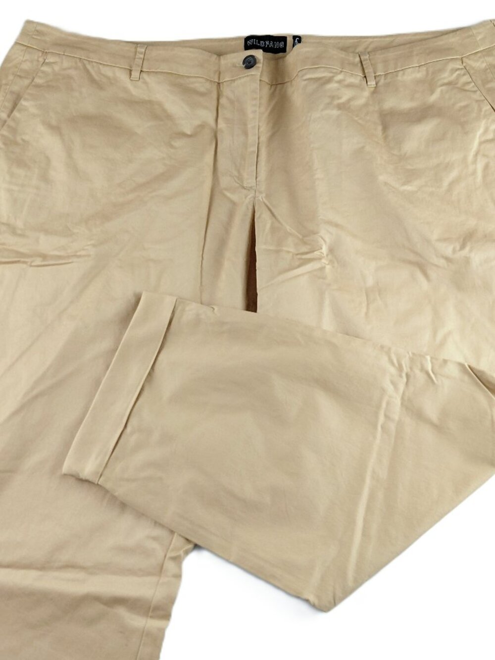 Wildfang The Essential Trouser Women's Size 24W Camel Brown Mid Rise Pant